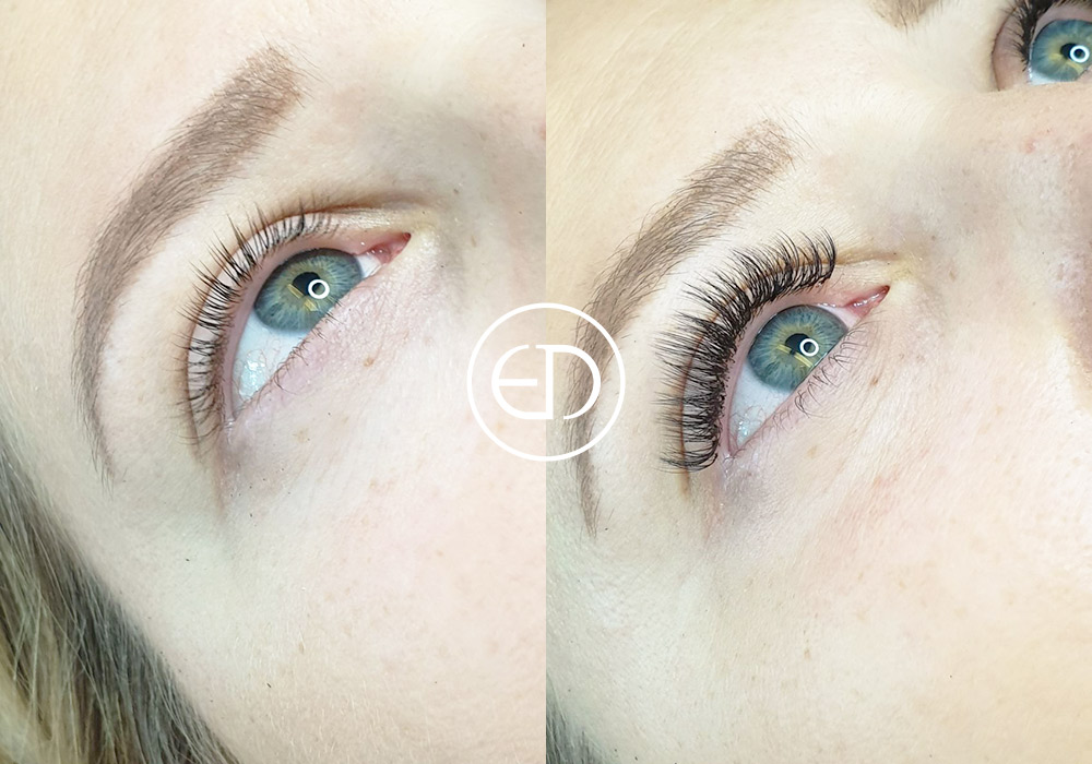 Russian Volume - before and after, Eye Designer