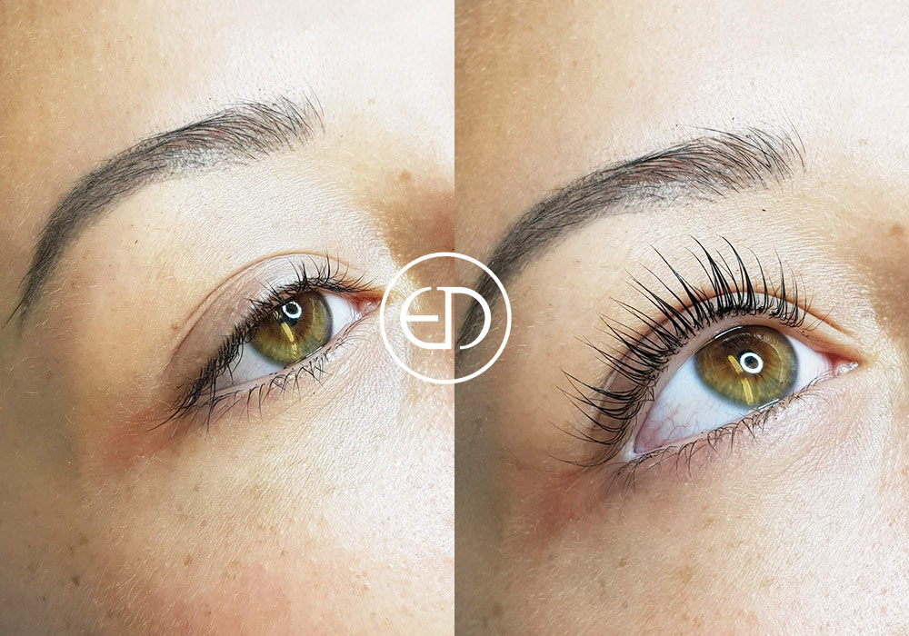 Lash Lift - before and after, Eye Designer