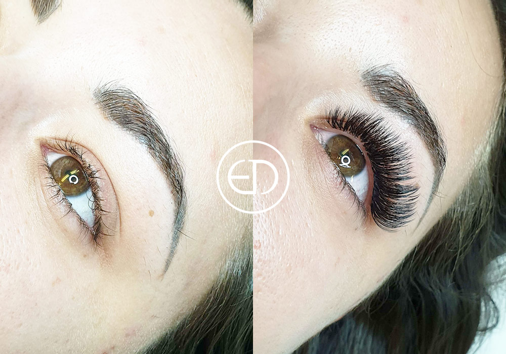 Russian Volume - before and after, Eye Designer