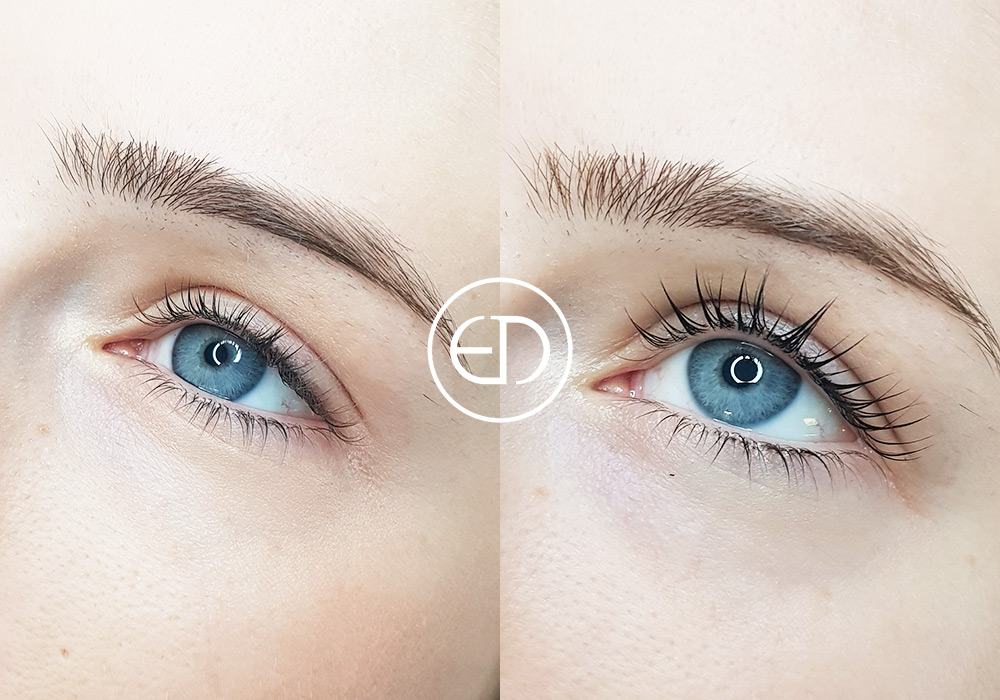 Lash Lift - before and after, Eye Designer