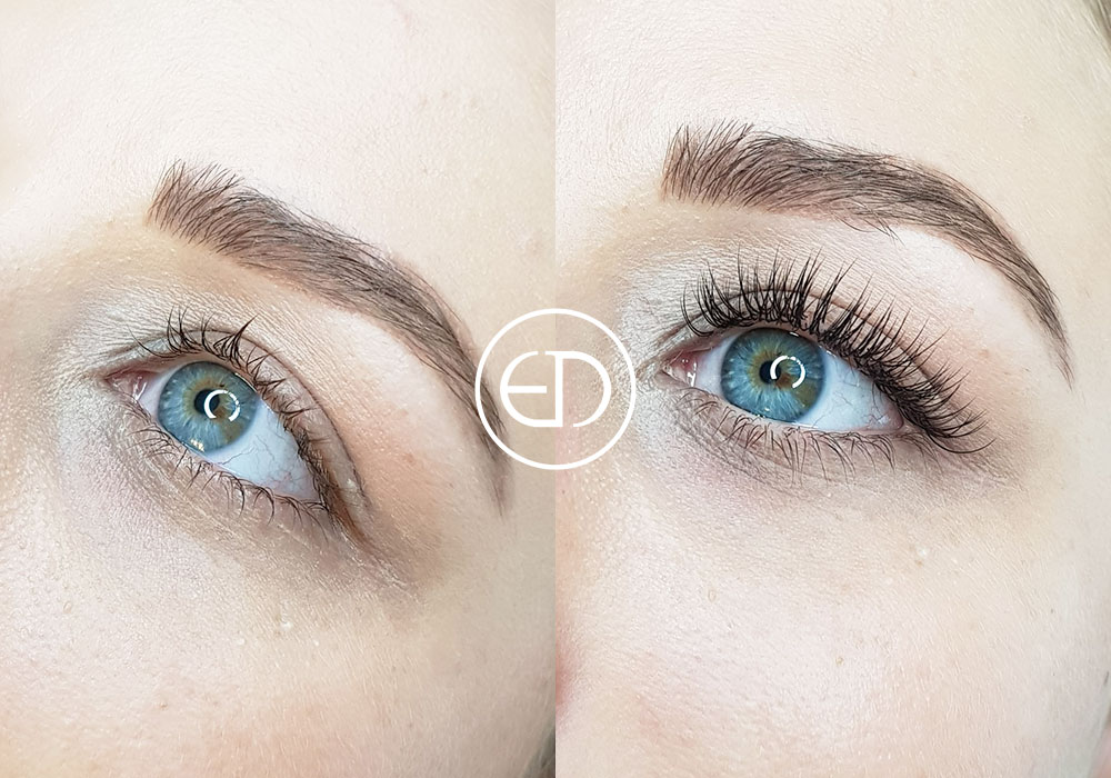 Eyelash Extensions - before and after, Eye Designer