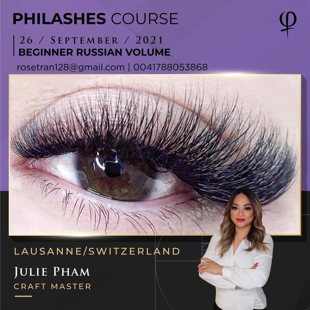 PhiLashes,  Volume Russe Débutants, Volume Russe, formation, course, Eye Designer